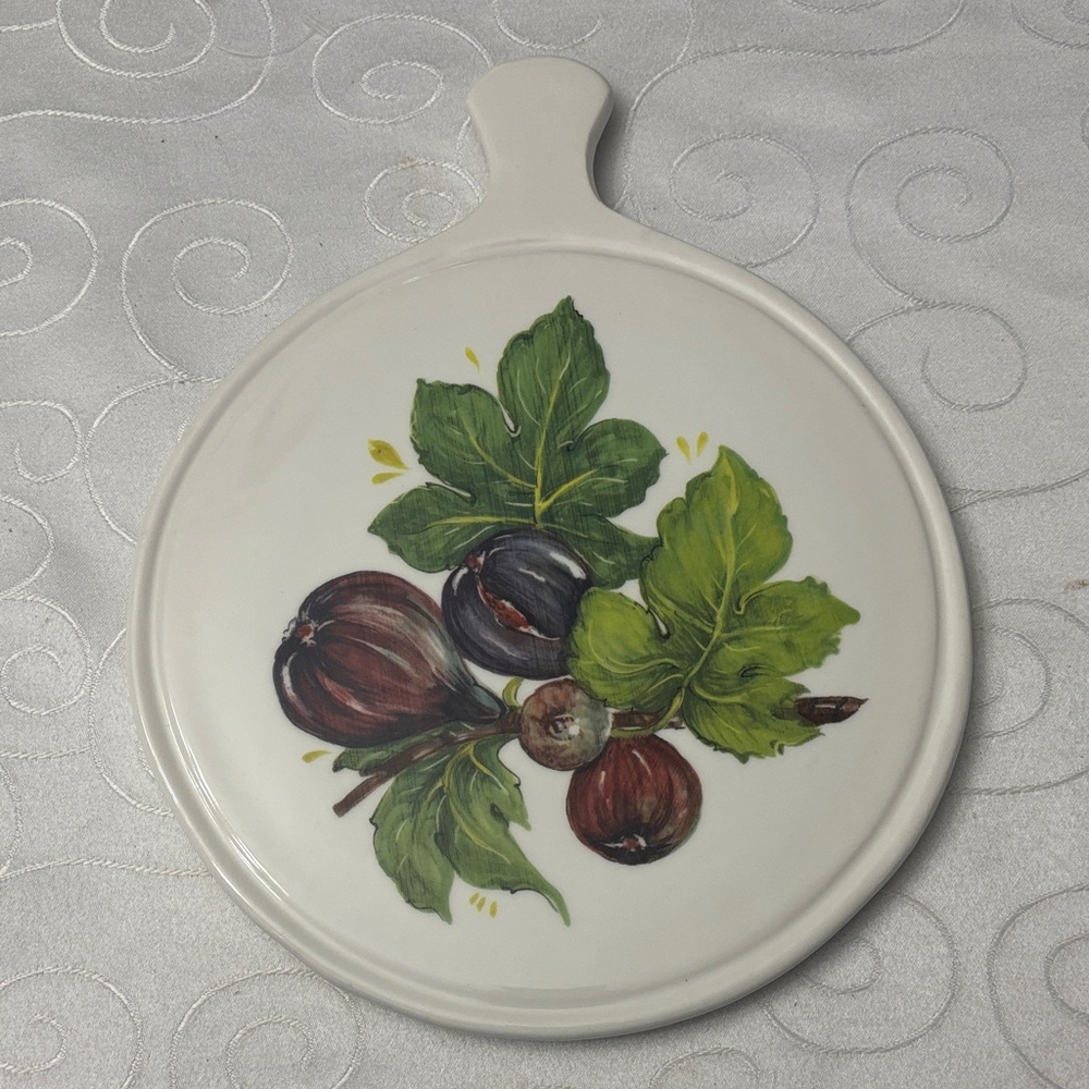 Ceramica Cuore Ceramics Made in Italy Cheese Serving Trivet cottagecore
